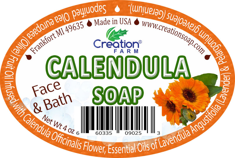 Calendula Soap Two 4 oz Bar Pack by Creation Farm