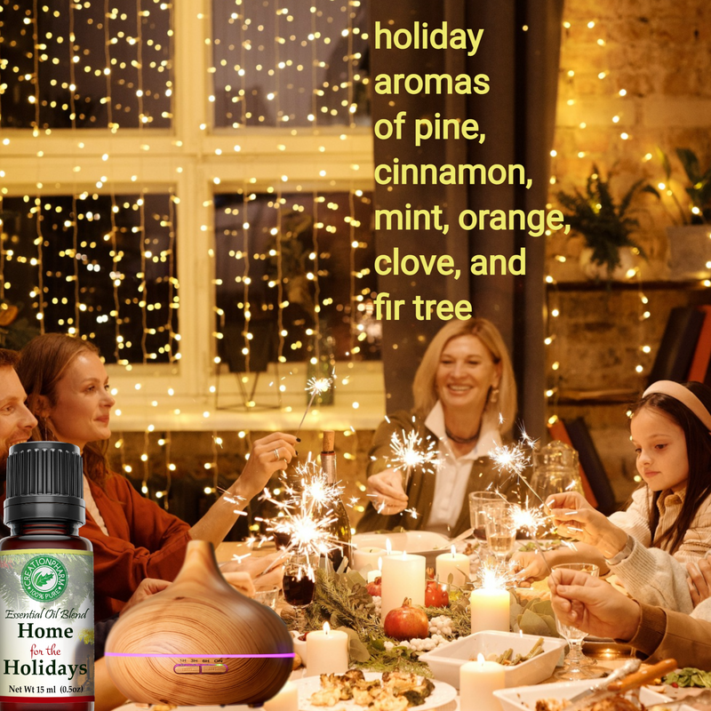 Mezcla de aromas Home For The Holidays Mezcla de aromas 100% puro de Creation Farm 15 ml