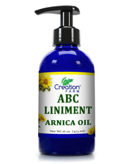 Arnica Liniment - 16 oz - Arnica Infusion and Essential Oil Blend - Relieving Body Massage Oil - Creation Pharm