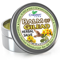 Balm of Gilead Salve - Large 4 Oz Tin Botanical Ointment, Todos Balsamo de Galaad pomada botnico - Creation Pharm