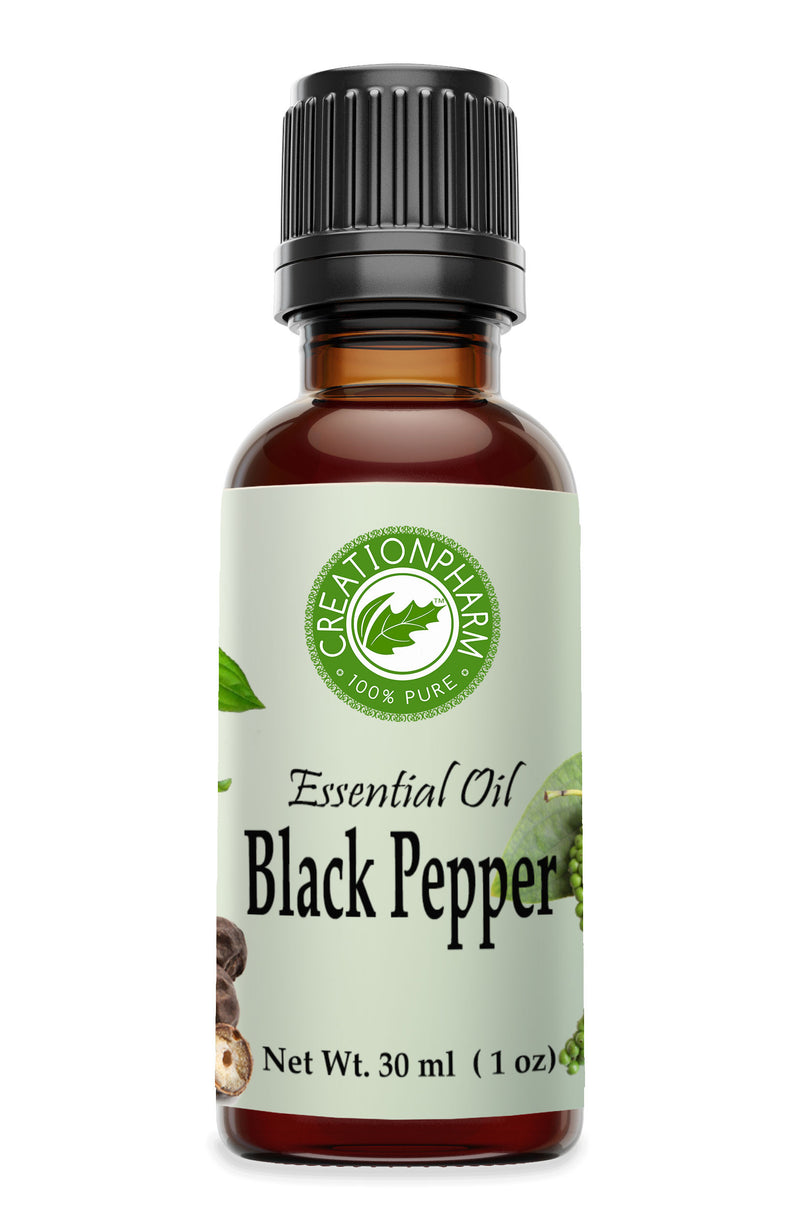 Black Pepper Oil 30ml (1oz) - Black Pepper Essential Oil from Creation Pharm - Creation Pharm