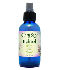 Clary Sage Hydrosol - Claire Sage Hidrosol - Refreshing Aromatherapy Pure Facial Toner 4 oz Mister - Creation Pharm