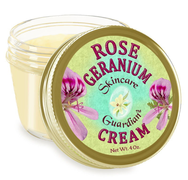Rose Geranium Cream 4 oz. "Rescue" - Creation Pharm