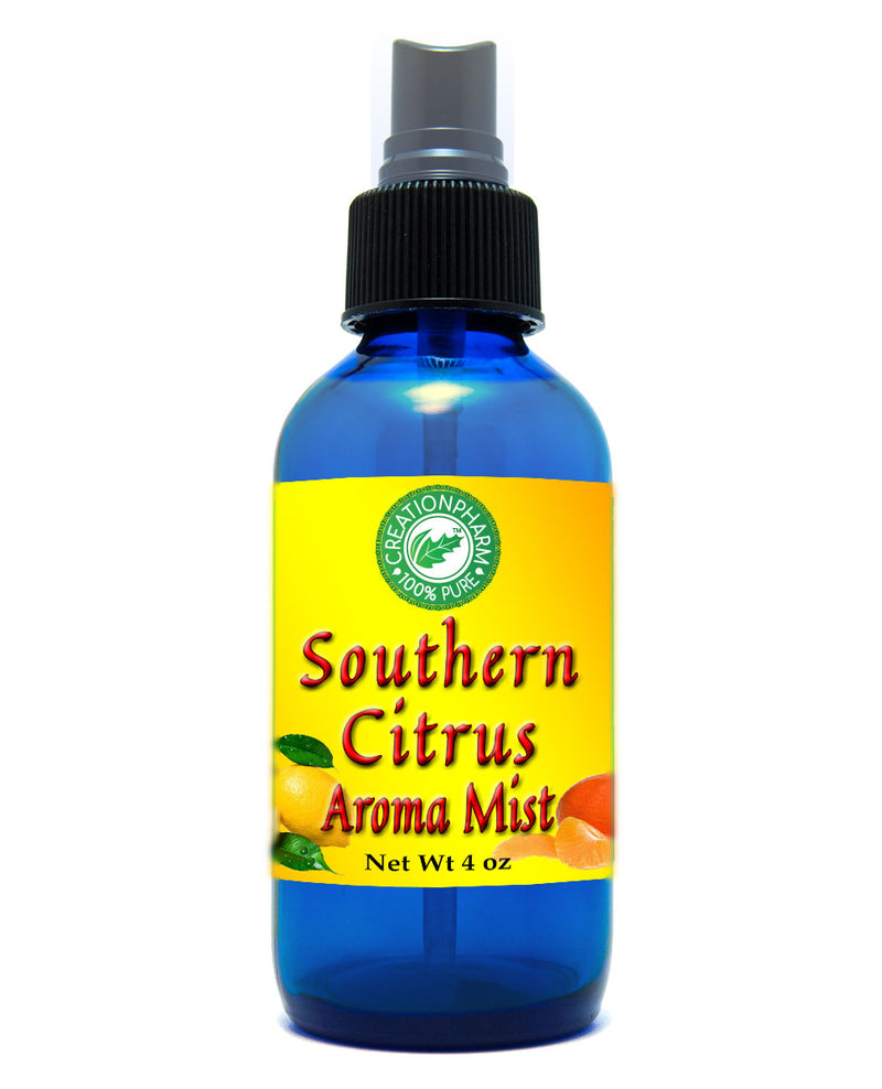 Southern Citrus Aroma Mist 4oz 100% Pure Essential Oil Mist - Creation Pharm