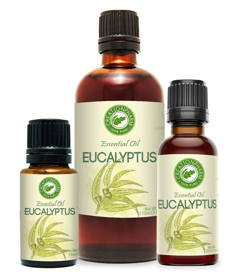 Eucalyptus Essential Oil | Aceite de Esencial Eucalipto 118 ml | Eucalyptus Globulus | 100% Pure - Creation Pharm
