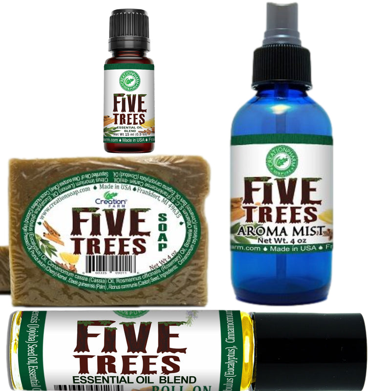 8 pièces Five Trees Aromatherapy Bundle 2 (DEUX) de chaque produit