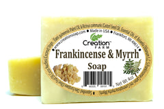 Frankincense & Myrrh Soap - Two 4 oz Bar Pack by Creation Farm - Creation Pharm