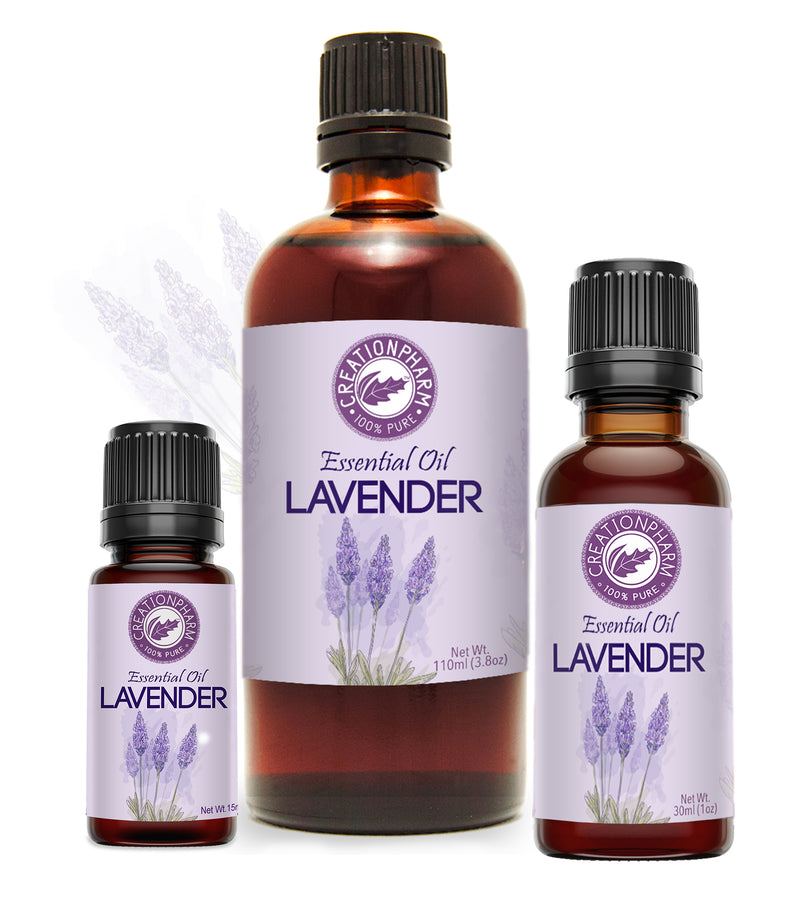 Lavender Essential Oil 1 oz (30ml) - Aceite esencial de lavanda 1 oz by Creation Pharm - Creation Pharm