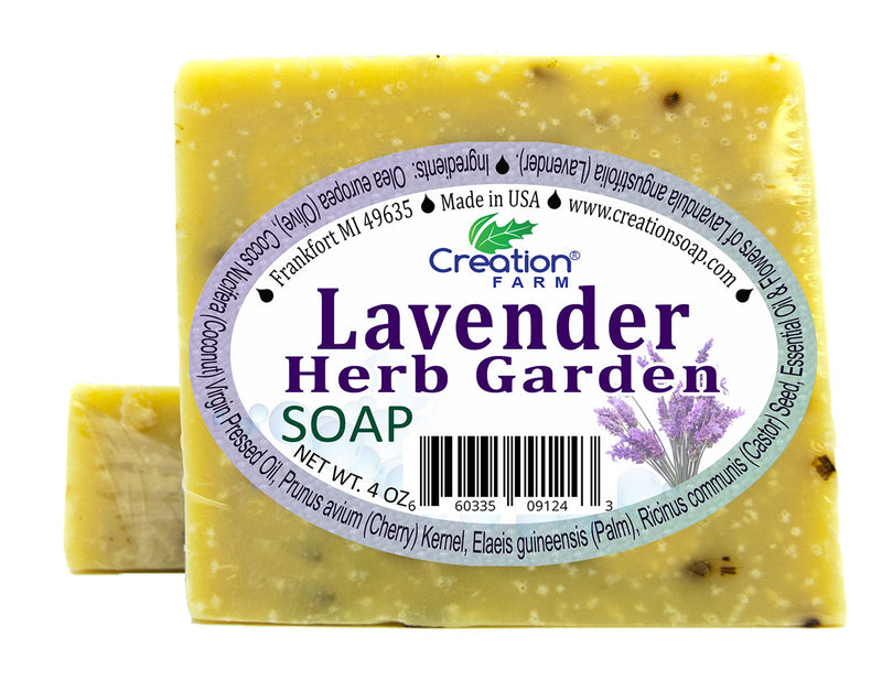 Lavender Herb Garden Soap Two 4 oz Bar Pack by Creation Farm - Creation Pharm
