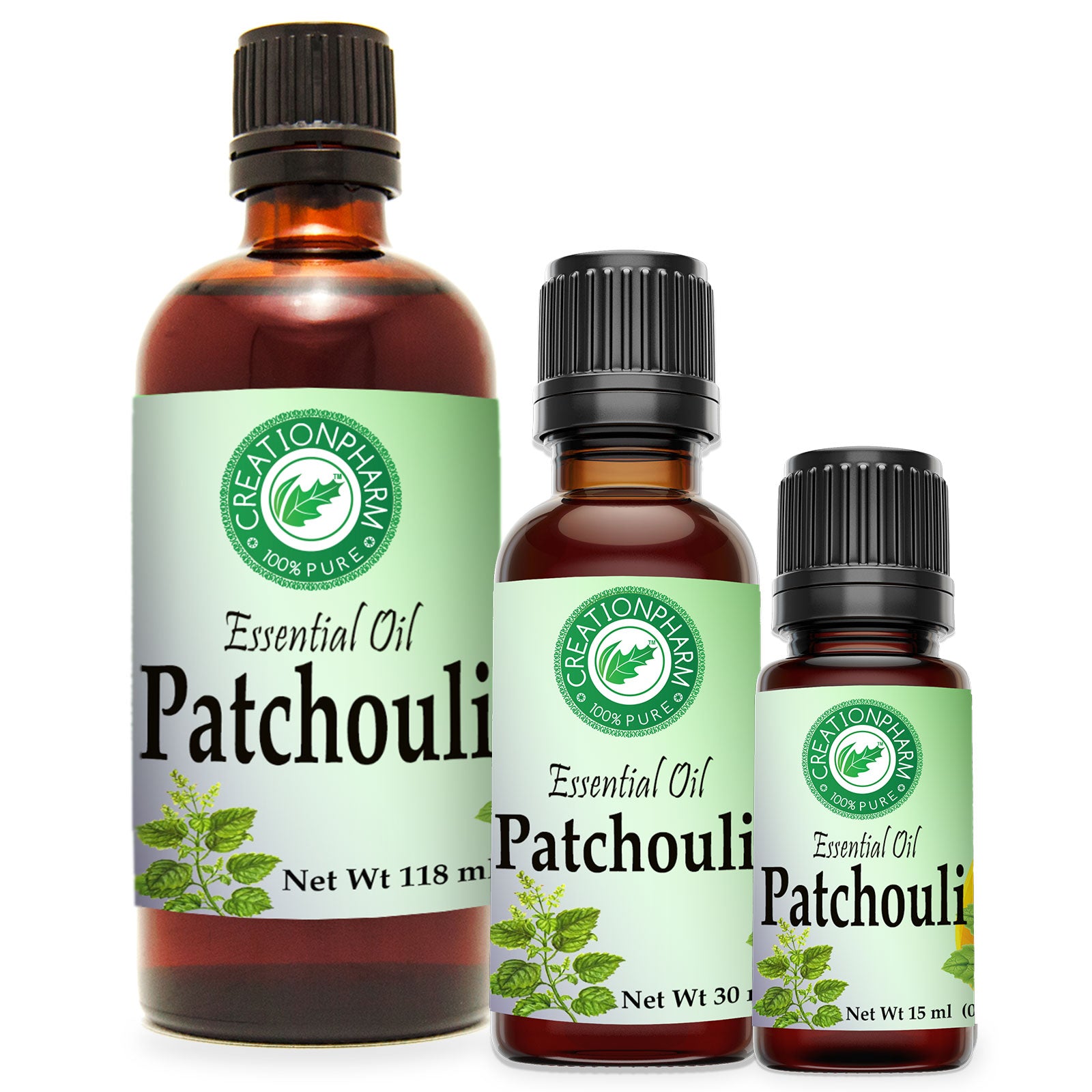 Creation Pharm Patchouli Essential Oil 15 ml - 100% Pure 660335090178A